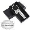Unique Bargains Stainless Steel Personalized Durable Keychain with Gift Box 1 Set - 4 of 4