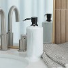 LunaLulinlk White Marble Soap Dispenser with Black Pump, Refillable Liquid Soap Dispenser 16 Oz. Capacity. - 4 of 4