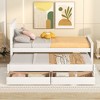 Twin Size Platform Bed with Trundle and Drawers - 3 of 4