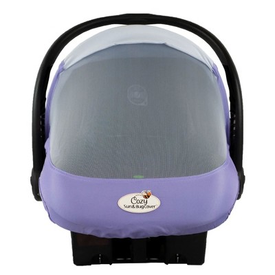 CozyBaby Original Infant Car Seat Cover w/Dual Zippers & Elastic Edge, Pink  