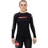 Tatami Fightwear Women's Global Long Sleeve Rashguard - XL - Black - 2 of 2