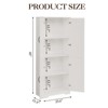 Tall Kitchen Pantry Cabinet, 60'' Storage Cabinet with 2 Doors - 3 of 4