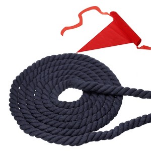 Unique Bargains Natural Thick Cotton Twisted Tug of War Rope 1 Pc - 1 of 4