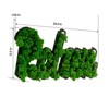 VisioGear RELAX Letter Art Moss Wall Decor for Hallway Office Wall Decor, Green, 24.4"*13.2"*1.58" - 3 of 4