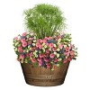 Classic Home and Garden Whiskey Barrel Planter Pot - 2 of 4