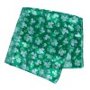 CTM Women's Lightweight Satin St. Patrick's Clover Leaf Print Scarf - 2 of 4