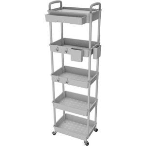 Belffin Rolling Utility Cart with Drawer,Utility Cart Made of Multifunctional Storage Organizer Tool - 1 of 4