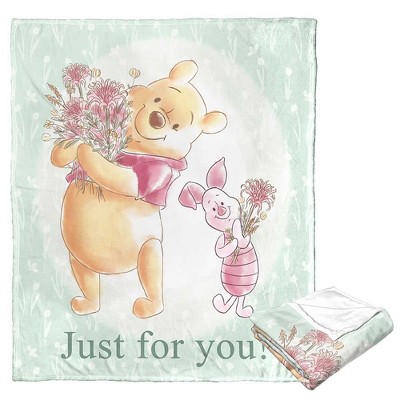 Disney Winnie the Pooh Meadow Frolic Silk Touch Throw Blanket 50x60 Inches