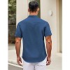 COOFANDY Short Sleeve Button Down Shirts Untucked Dress Shirts - 3 of 4