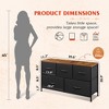 Fabric Dresser for Bedroom, Wide 5-Drawer Chest of Drawers with Storage Organizer Unit - 4 of 4