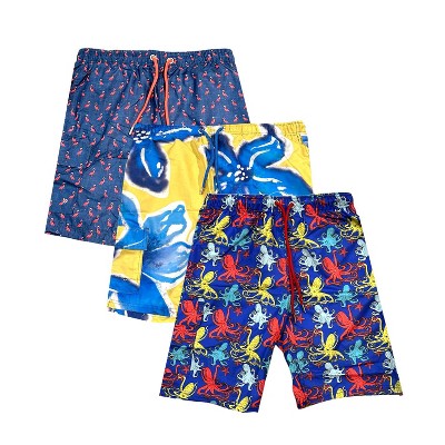 3 Pack Mens Quick Dry Bathing Suits For Swimming Best Comfortable And Breathable Swimwear Shorts