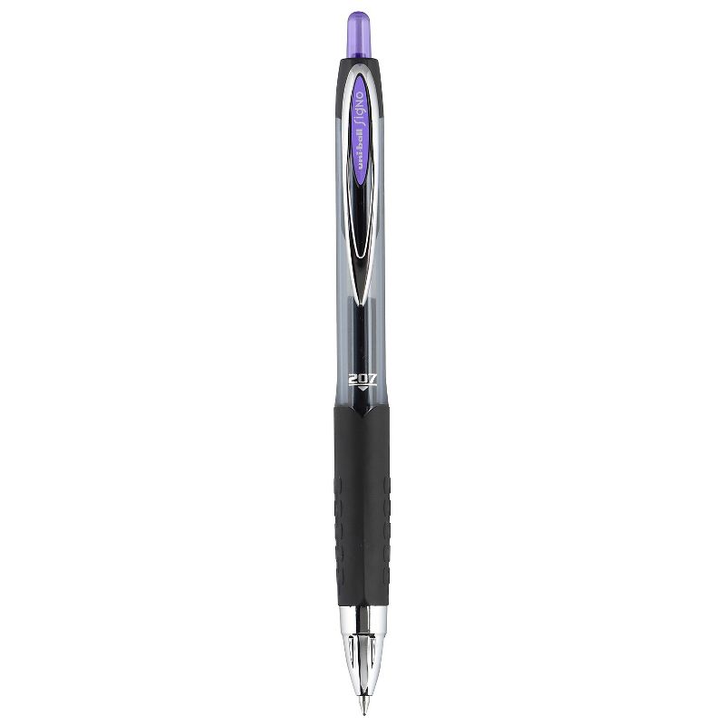 uni-ball uniball 207 Retractable Gel Pens Medium Point 0.7mm Purple Ink Dozen (70221), 3 of 9