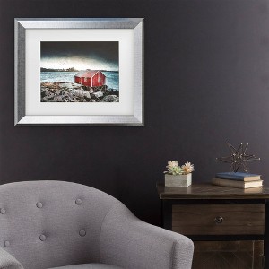 Trademark Fine Art Philippe Sainte Laudy Norwegian Texture Red Matted Framed Art - 1 of 4