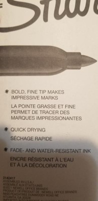 1996111  Sharpie Crayon de marquage, Noir, Permanent, Fine