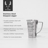 Viski Stepped Jigger With Handle, 4 Measurement Markings, Measuring Cup for Cocktail Recipes, 0.5 oz, 1 oz, 1.5 oz, & 2 oz, Stainless Steel, Silver - 2 of 4