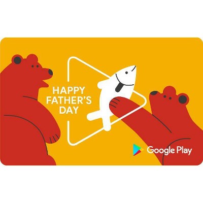 Google Play Father's Day Gift Card