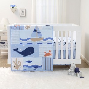 The Peanutshell Crib Bedding Set for Baby Boys, Nautical Patch, 3 Pieces - 1 of 4