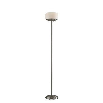 Jessica 300W Torchiere Brushed Steel - Adesso