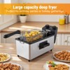 ORRD 3L Deep Fryer with Basket, 1700W Electric Fryer with Timer & Temp Control, View Window & Odor Free Filter, Stainless Steel, Dishwasher Safe - 2 of 4