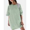 EXLURA Women's Summer Short Sleeve T Shirt Dress Casual Crewneck Resort Wear Tops - 2 of 4