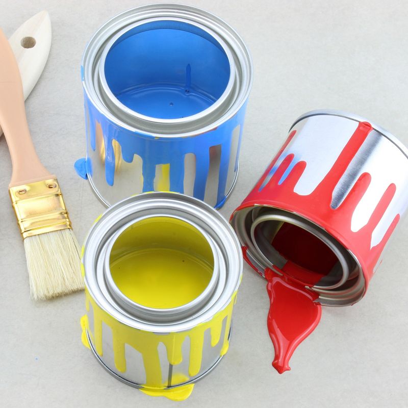 Cornucopia Brands Metal Paint Cans w/ Lids, 6pk; Empty Unlined Mini Paint / Solvent Pails, 5 of 7