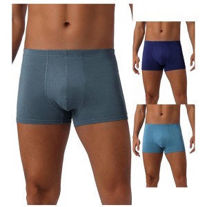 INSPIRE CHIC Men's 3 Pack Underwear Regular Fit Soft Comfortable Boxer Briefs - 1 of 4