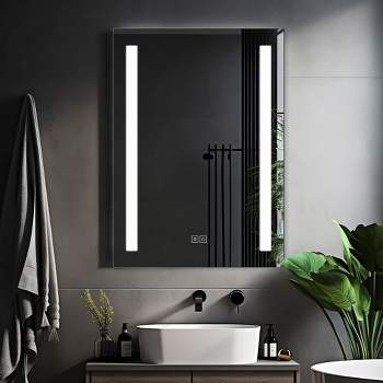 Neutypechic LED Bathroom Vanity Mirror Rectangle Frameless Anti-Fog Wall Mirror