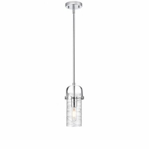 Pilaster II Cylinder - 1 Light Pendant In Contemporary Style-9.5 Inches Tall and 5 Inches Wide - 1 of 1