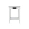 AFI Furnishings Mission Printer Stand with Charger WH - 3 of 4