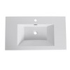 ChicFurnit Bathroom Sinks Contemporary Minimalist Elegant Design for Modern Home Bathroom Upgrade Stylish Decor, White, 35.4"*19.7"*7.3" - 4 of 4