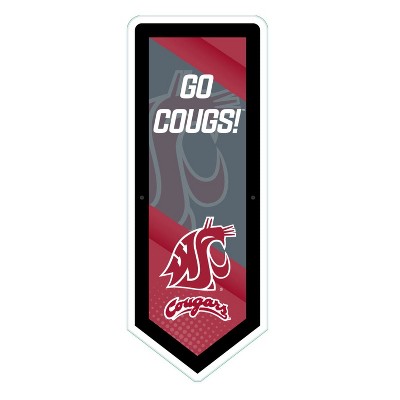 Evergreen Ultra-Thin Glazelight LED Wall Decor, Pennant, Washington State University- 9 x 23 Inches Made In USA