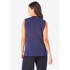 Roaman's Women's Plus Size Ultrasmooth Fabric V-Neck Tank - image 3 of 4