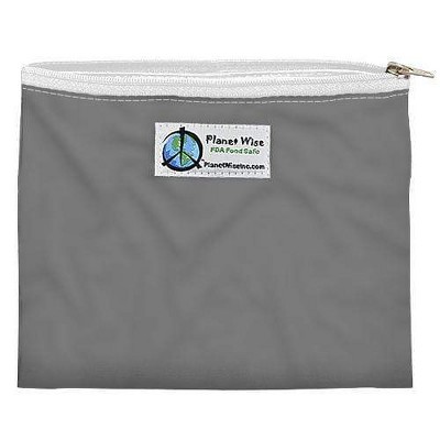 Planet Wise Reusable Zipper Sandwich Bag - Slate, Gray