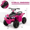 Infans 12V Battery Powered Kids Ride On ATV Electric 4-Wheeler Quad Car w/ MP3 & Light - 2 of 4
