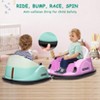 Kids Ride on Bumper Car, 12V Battery Powered Bumper Car with Remote Control, Electric Bumping Toy with 360 Degree Spin, Music, LED - 4 of 4