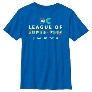 Boy's DC League of Super-Pets Colorful Title T-Shirt - 1 of 4