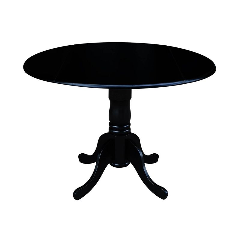 42" Mason Round Dual Drop Leaf Dining Table - International Concepts, 1 of 16