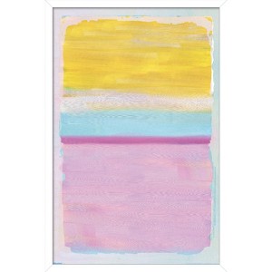 Trends International Reinders: Abstract - Colorful Squares in Pink and Yellow Framed Wall Poster Prints - 1 of 4