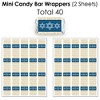 Big Dot of Happiness Happy Hanukkah - Mini Candy Bar Wrappers, Round Candy Stickers & Circle Stickers - Chanukah Candy Favor Sticker Kit - 304 Pieces - 3 of 4
