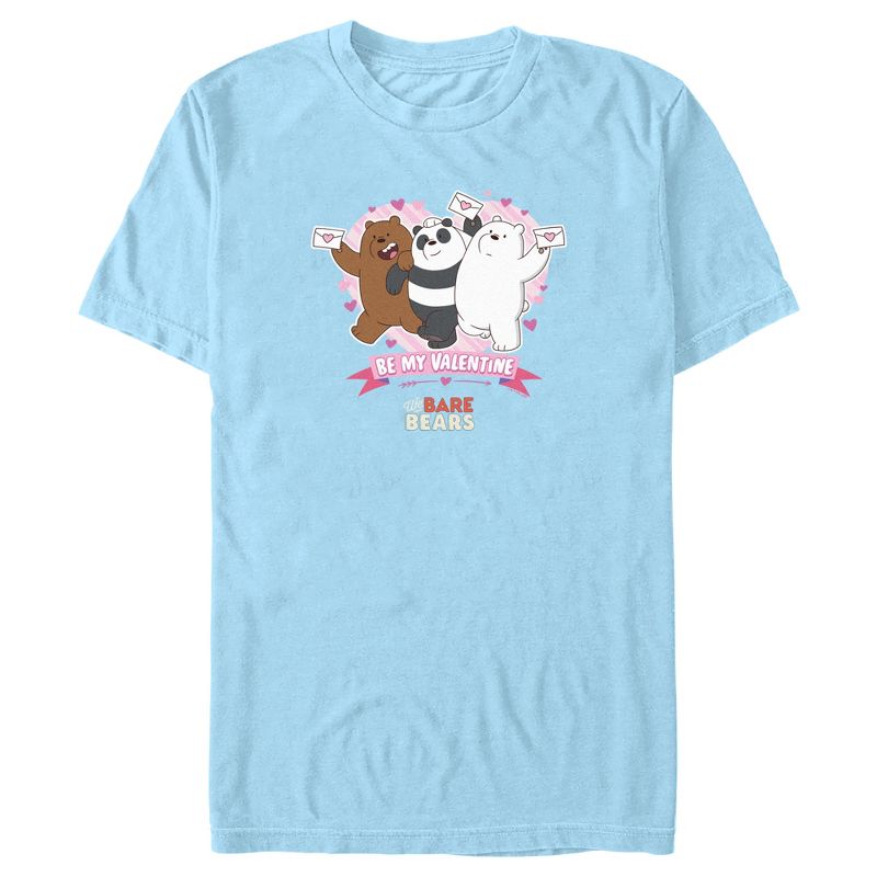 Men's We Bare Bears Be My Valentine T-Shirt, 1 of 5