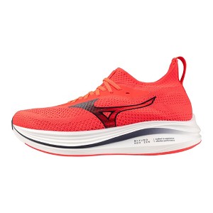 Mizuno Men's Mizuno Neo Zen Running Shoe, 12, Fiery Corl-Brtone Bl