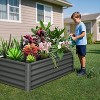CuisinSmart Outdoor Rectangular Raised Garden Bed, Rectangular Planter Raised Beds for Plants, Vegetables and Flowers - 3 of 4