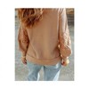 Women's Ldc Lace Waffle Patchwork Strappy V Neck Long Sleeve Top - Little Daisy Closet - 2 of 2