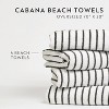 Cabana Stripe 100% Cotton Pool and Beach Towels - Pack of 2 or 4 - Oversized, Absorbent, Quick-Dry Towels - Becky Cameron - 4 of 4