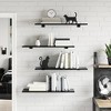 vidaXL Bookshelf Boards 8 pcs High Gloss Black 31.5 in.x11.8 in.x0.6 in. Engineered Wood - 3 of 4