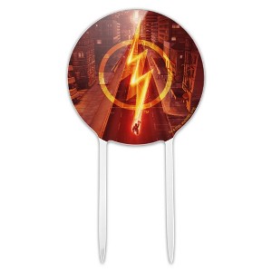 The Flash Tv Series Lightning Streak Acrylic Cake Topper - 1 of 4