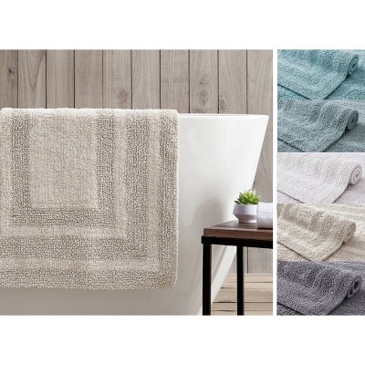 Logan Green Cotton 2 Piece Bath Rug Set