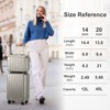 KTMBDW 2 Piece Luggage Set, 20" Carry-On Expandble Luggage Hardside Lightweight Suitcase,14" Mini Cosmetic Cases with TSA Lock & Spinner Wheels - 3 of 4