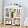 Garvee children's shelf children's room shelf house shape, children's shelf,children's furniture for kindergarten games room, 103.5x100x30 cm - 4 of 4