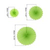Unique Bargains Paper Decorative Festive Durable Hanging Paper Fans with Clip 12 Pcs - 2 of 4